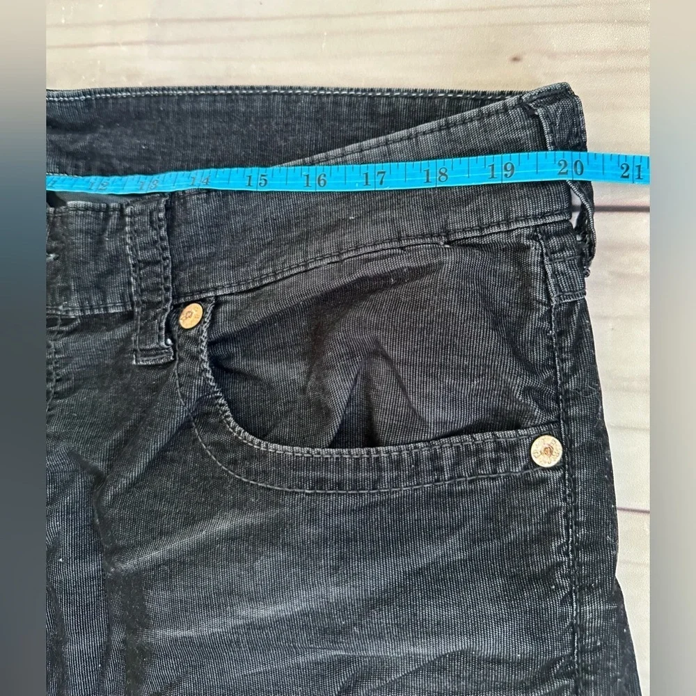 True Religion Jeans Vintage Ricky Corduroy Mens Distressed Pocket Straight 38x33